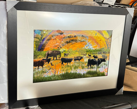 ART PRINT 16x20 in. Black Metal Frame