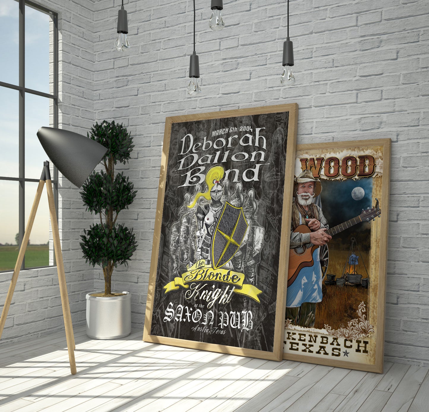 Blonde Knight @ Saxon Pub poster art by Doug LaRue