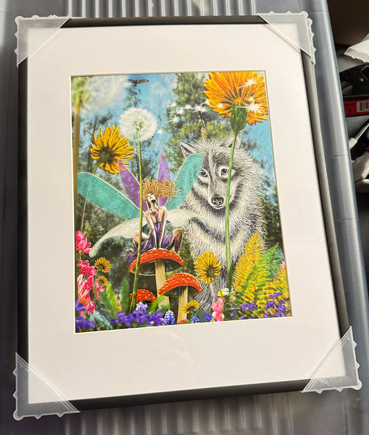 I Will Always Love You, mixed media by Doug LaRue 11X14 black metal frame @ART PARK