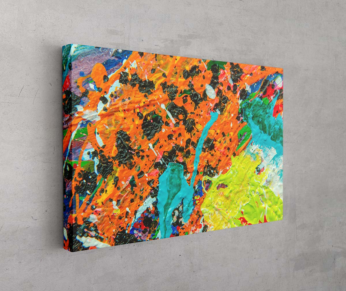 Abstract 21 Octoberish artwork by Doug LaRue stretched canvas