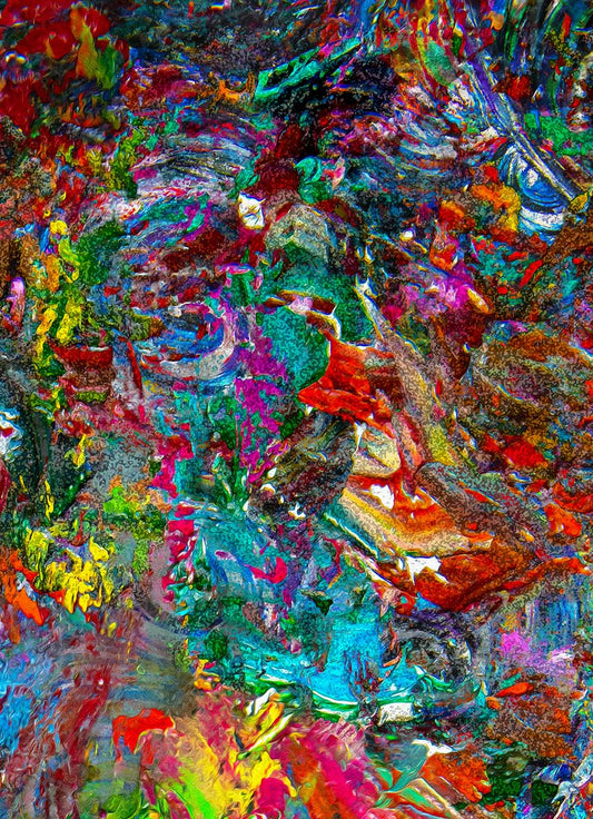 Vid19-72B Abstract Art Set Mixed Media