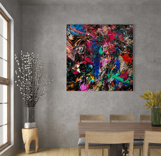 Vid-19 Pre-Dynastic Square art print on a dining room wall