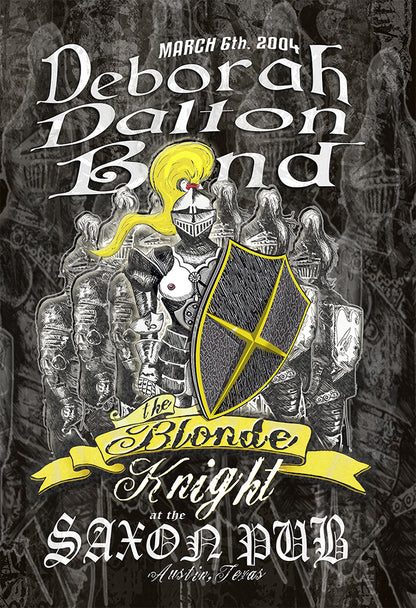 Blonde Knight @ Saxon Pub 2004 poster art