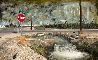 Larue Rd. mixed media art by Doug LaRue