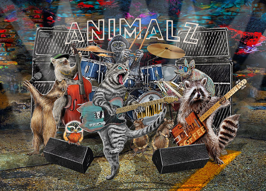 The Animalz Band art by Dual Rogue at LaRue Arts