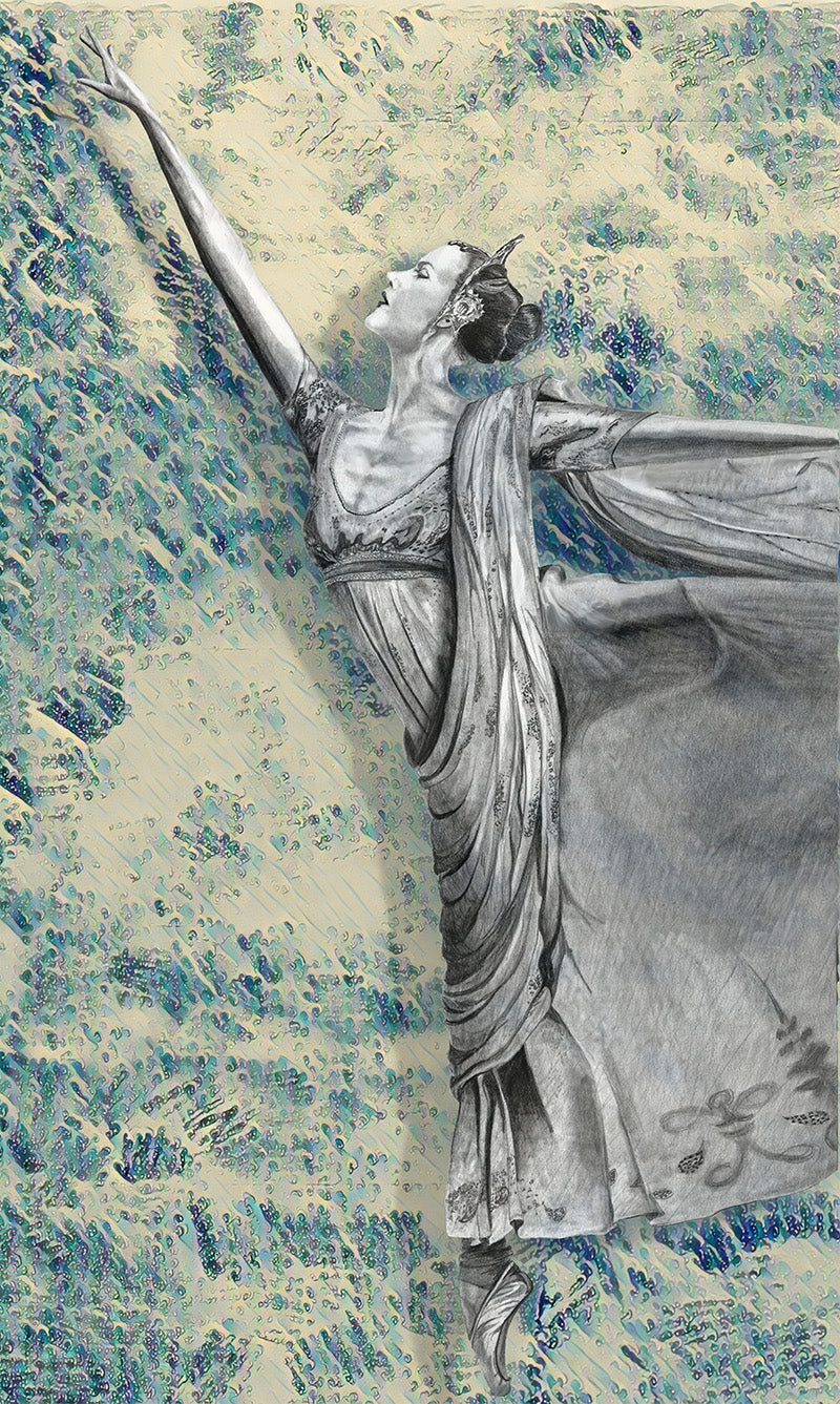 Ballerina Waves mixed media by Doug LaRue