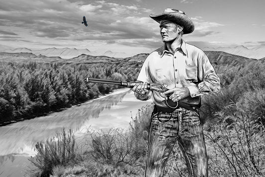 The Rifleman Mixed Media Art by Doug LaRue