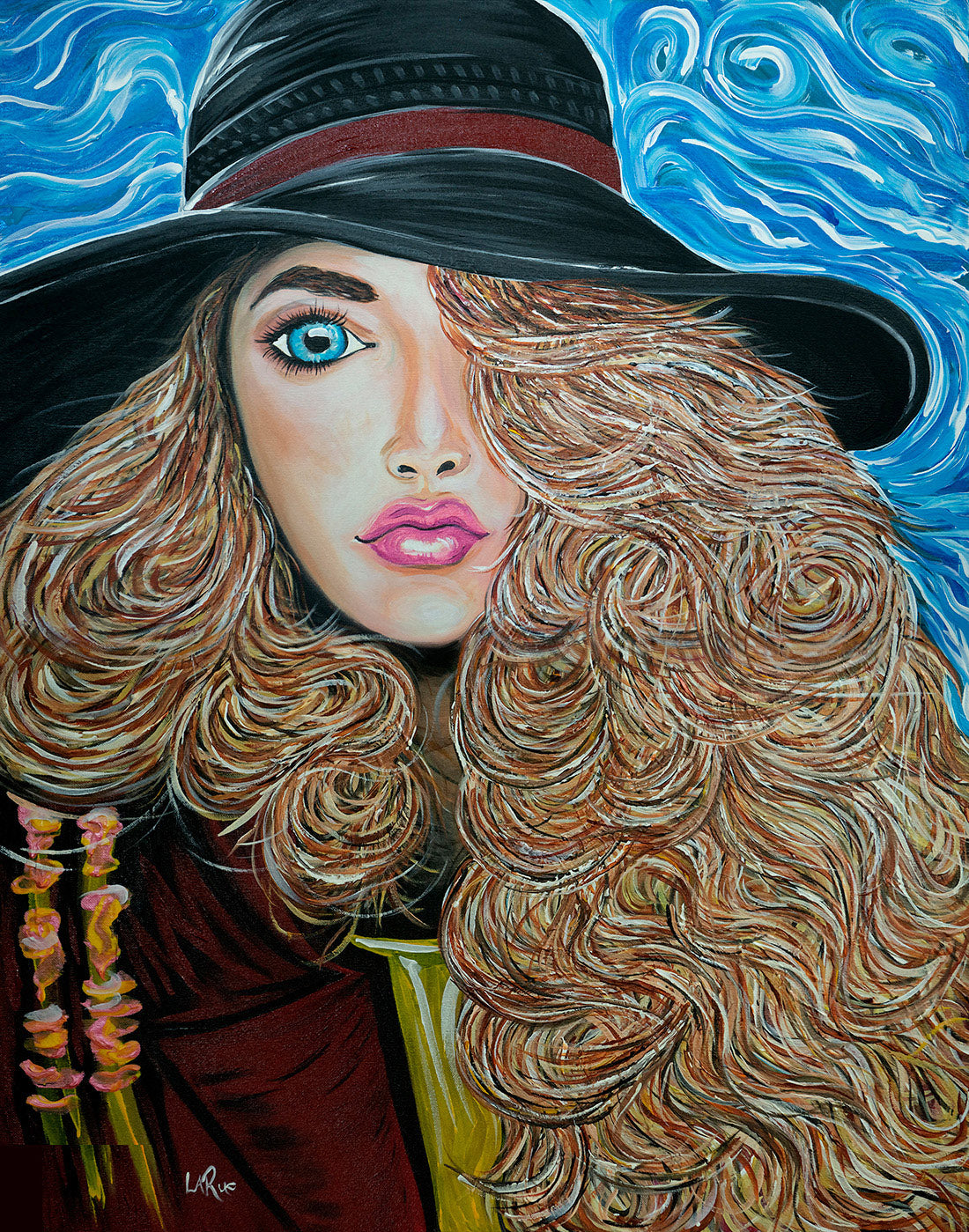 Fashionista painting by Doug LaRue