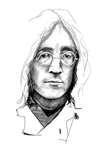 John Lennon Sketch 2023 by Doug LaRue