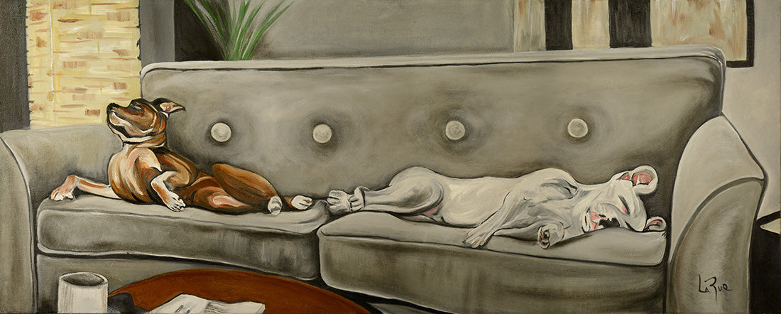 Let Sleeping Dogs oil painting by Doug LaRue