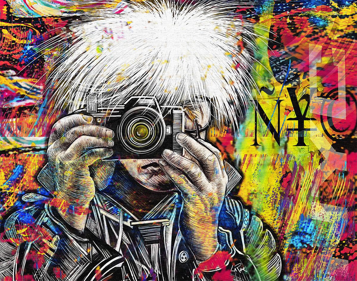 Warhols Camera ñ¥© mixed media art by Doug LaRue