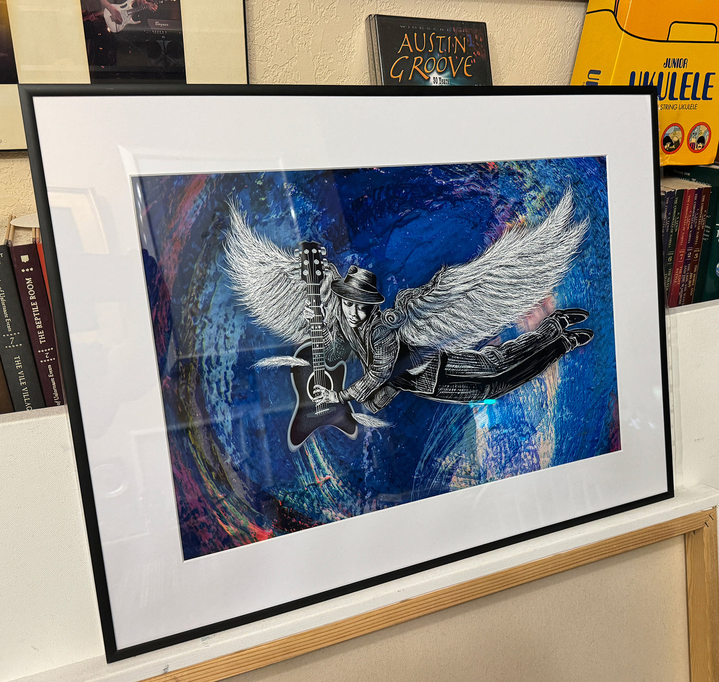 Winged 6 String Frame Print 