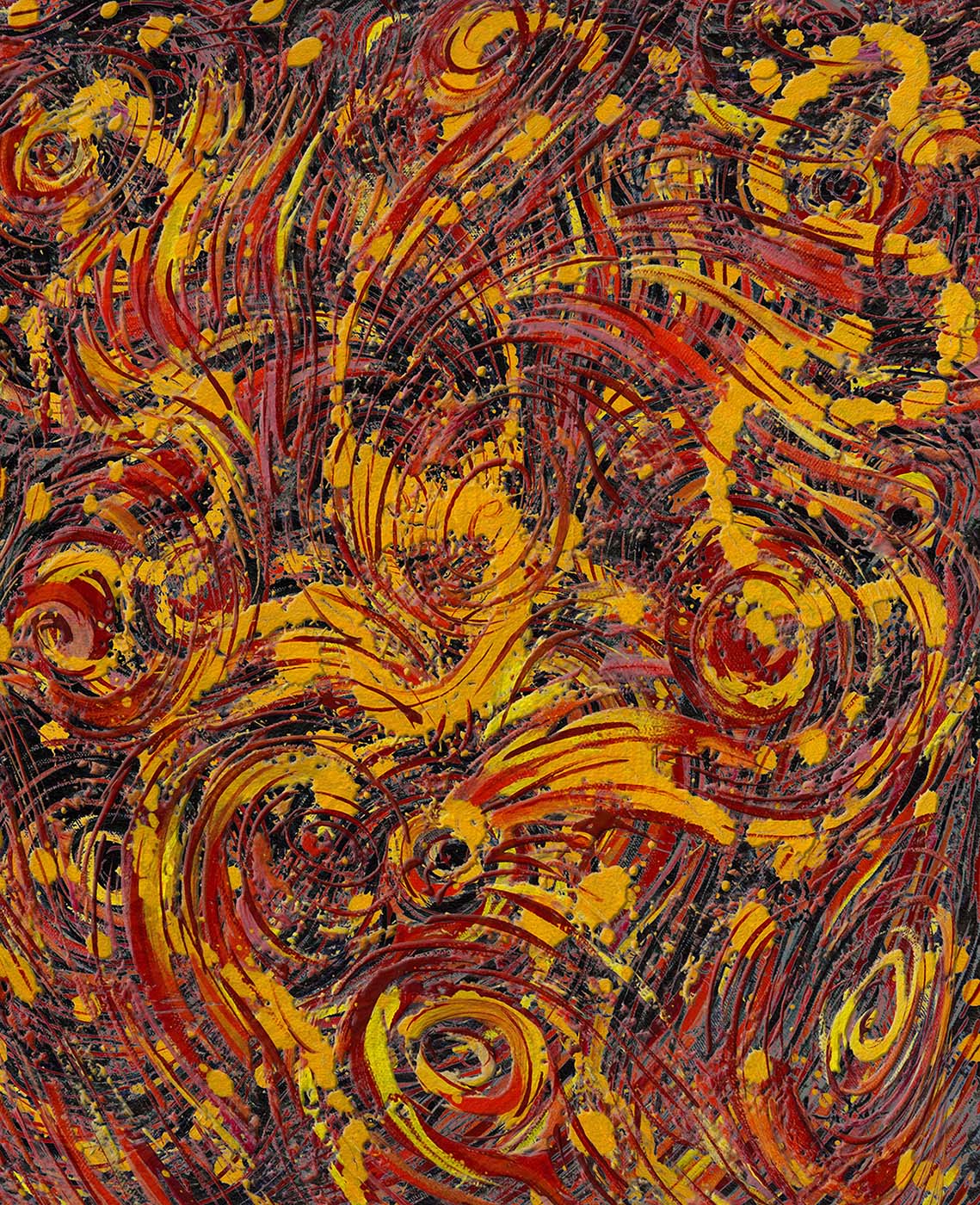 Dark Golden Swirl artwork by Doug LaRue