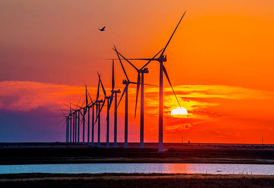 Sunset Turbines photograph by Doug LaRue