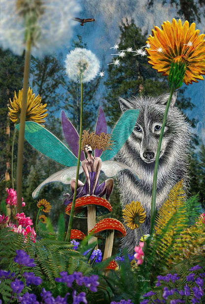 Fairy Security ,mixed media by Doug LaRue