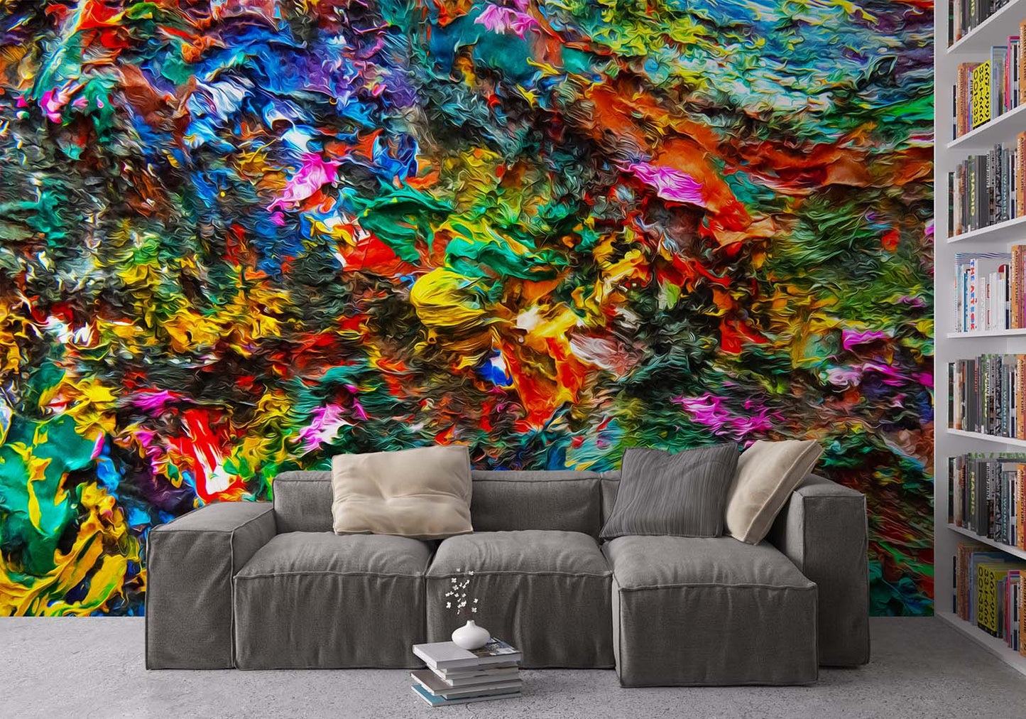 Vid-19 Wet artwork by Doug LaRue wall mural print in a study