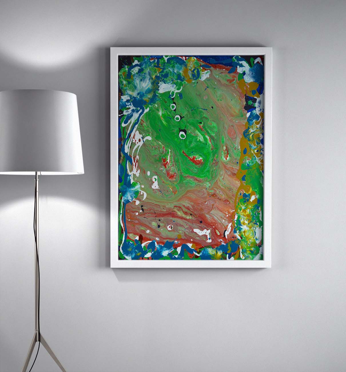 Arcturian Landscape framed print abstract art by Doug LaRue