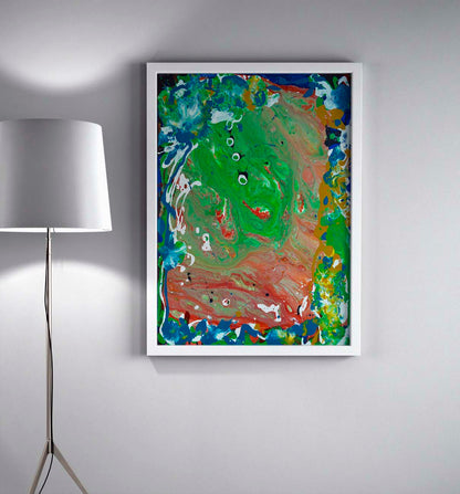 Arcturian Landscape framed print abstract art by Doug LaRue