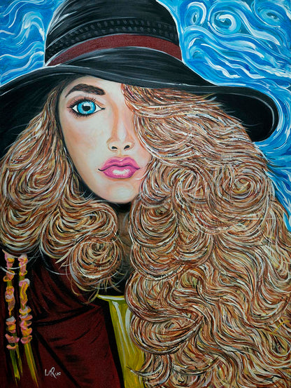 Fashionista painting by Doug LaRue