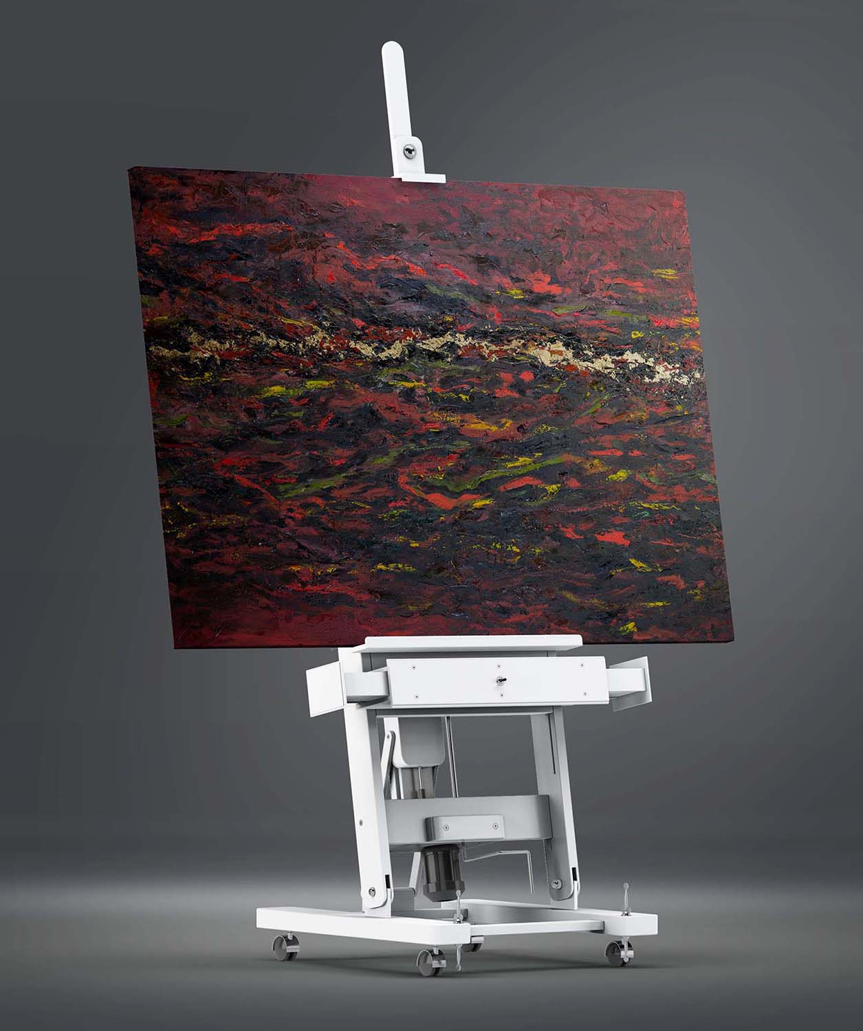 Vein of Gold Oil Painting on canvas on an easel