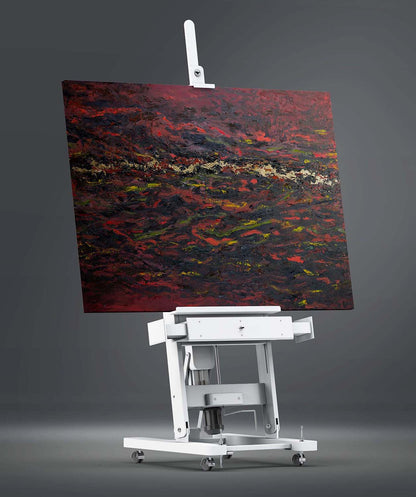 Vein of Gold Oil Painting on canvas on an easel