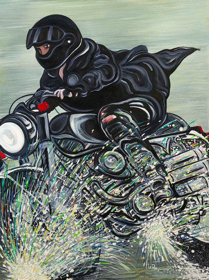 Products Racing in the Rain oil painting by Doug LaRue