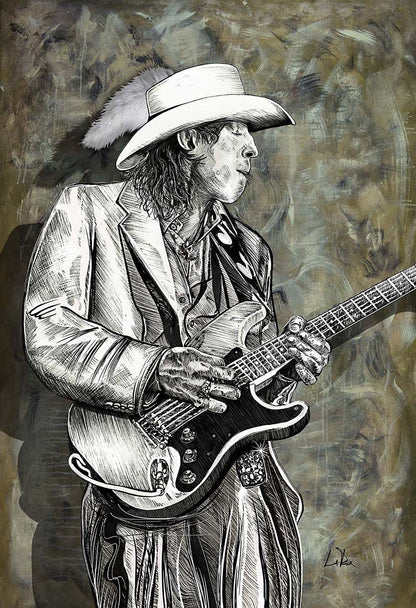 Stevie Ray Vaughan 22 artwork by Doug LaRue