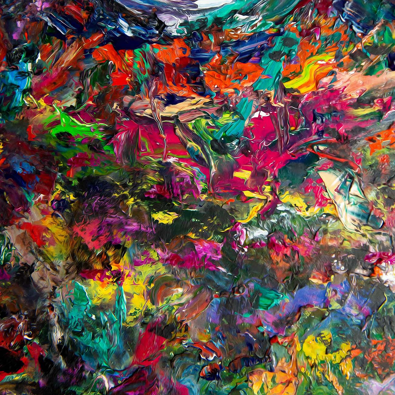 Vid19 Molten Rainbow abstract art by Doug LaRue