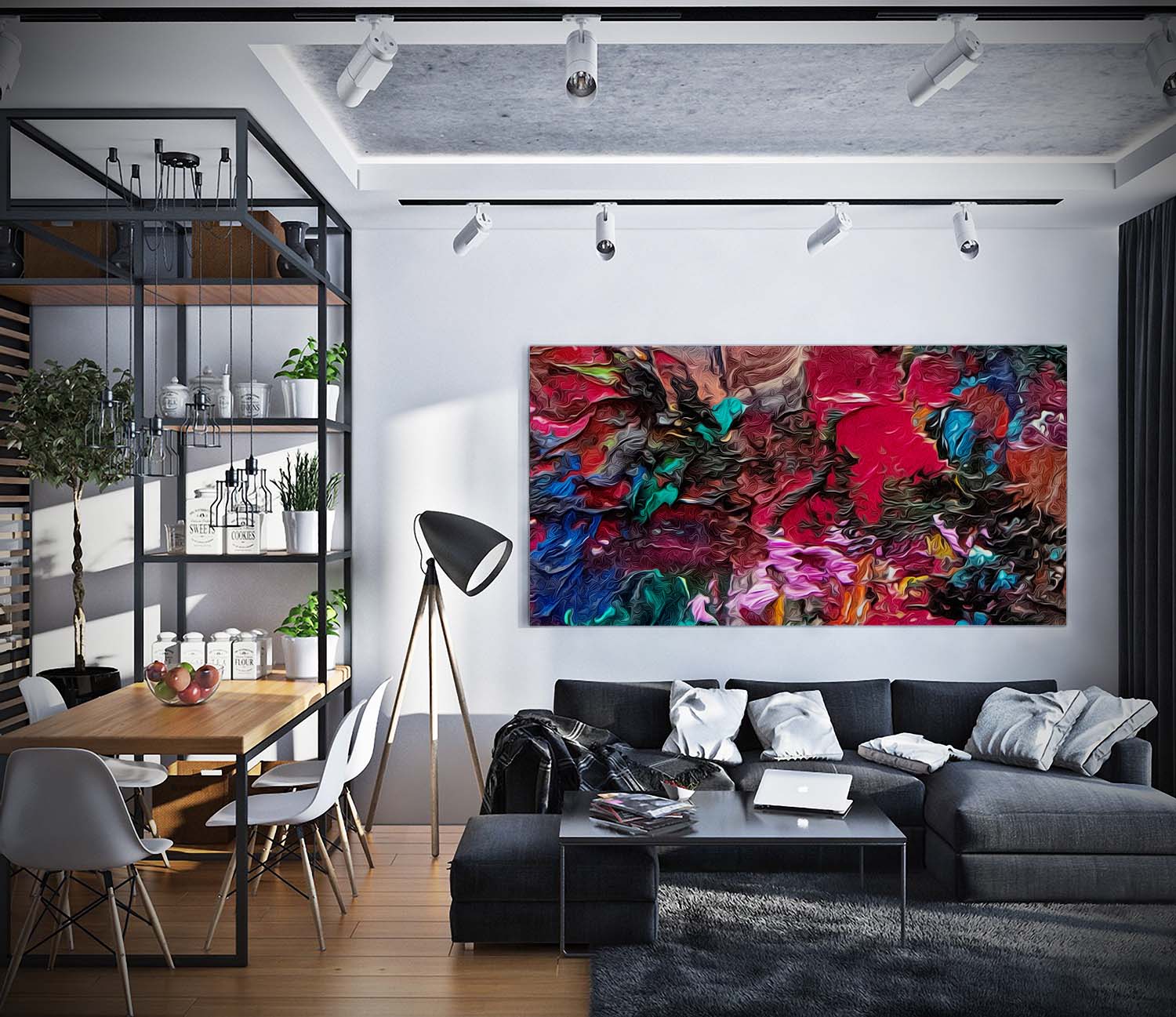 Vid-19 Dante abstract art print by Doug LaRue