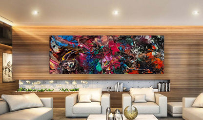 Vid-19 Dantes Expanse large art print in a living room