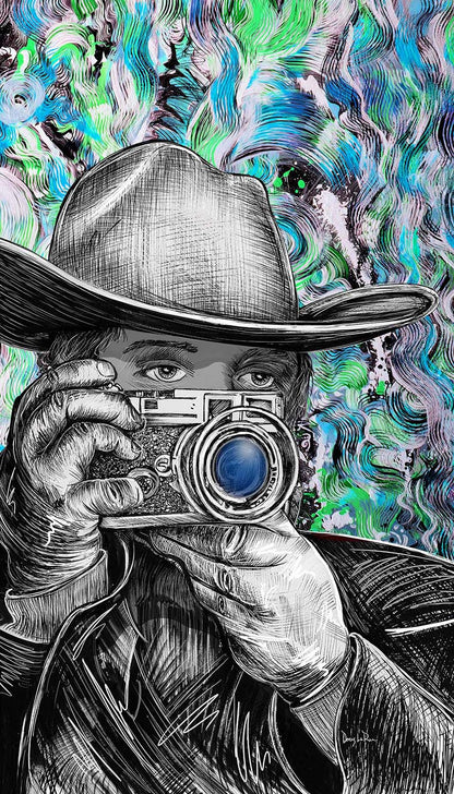 Western Rangefinder mixed media artwork